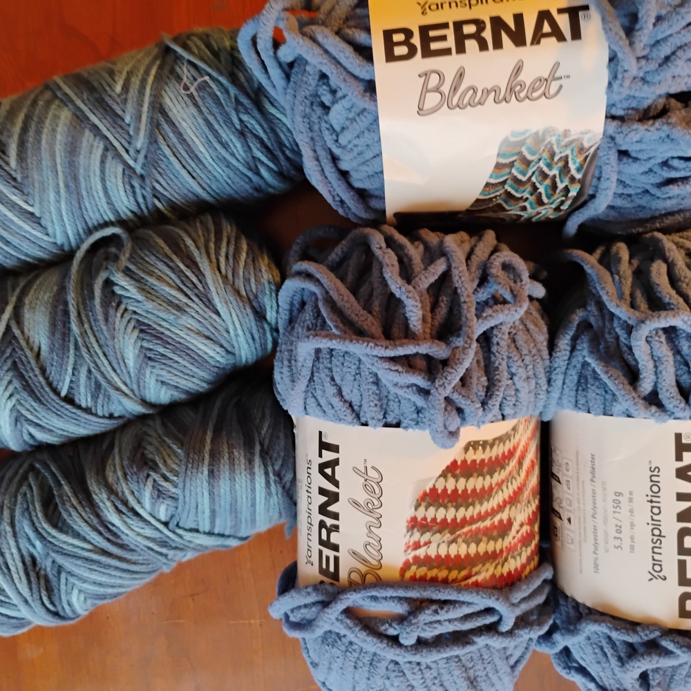 Bernat Blue Yarn Bundle